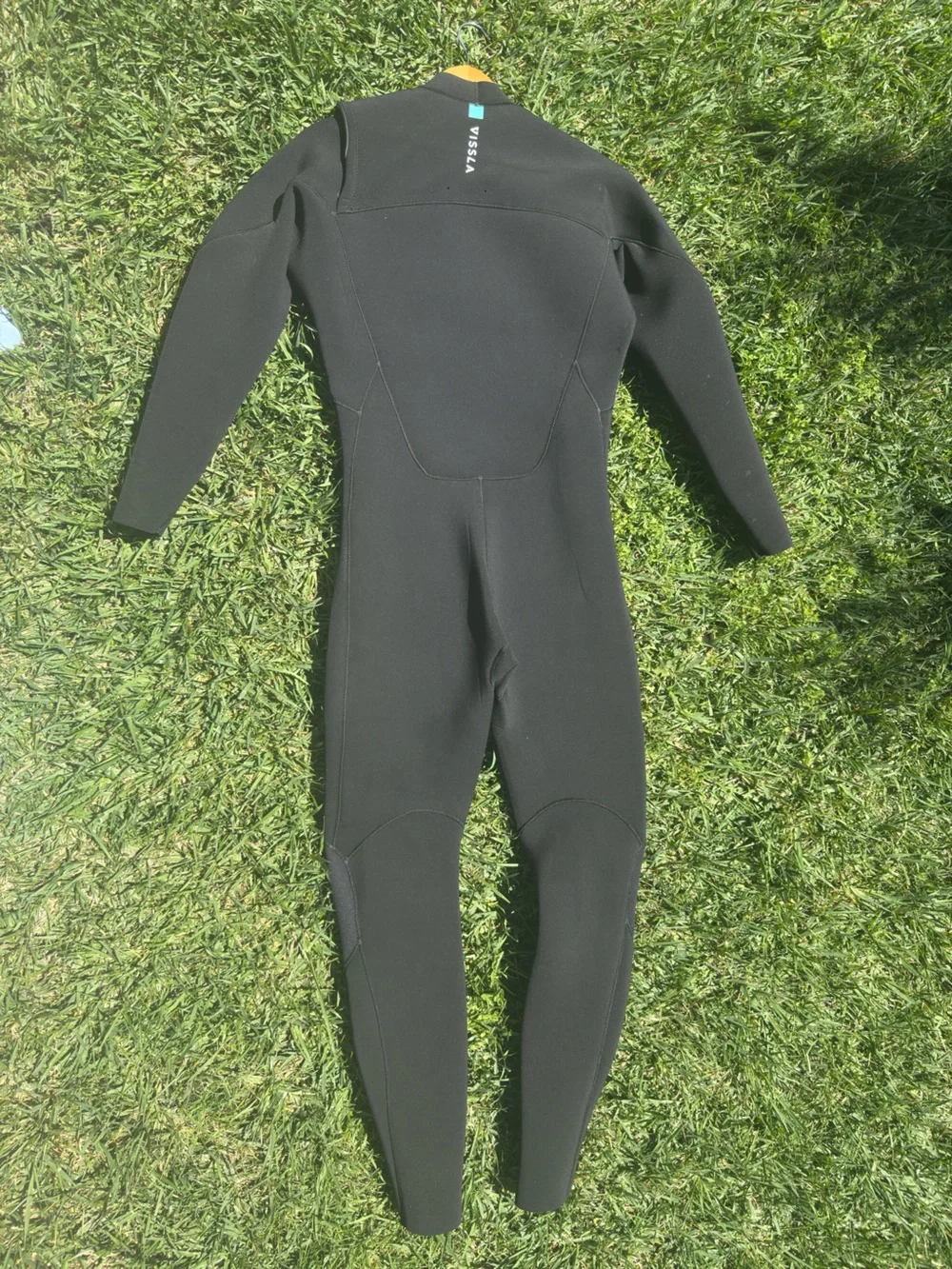 VISSLA Men's 3/2mm Black Full-Body Rash Guard Wetsuit